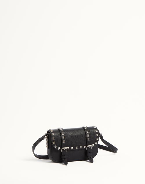 Valentino MINIBOLSO ROCKSTUD DE CUERO GRANEADO DE BECERRO