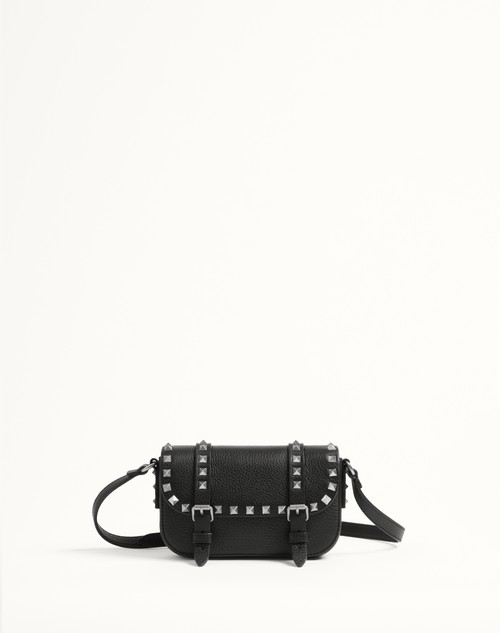 Valentino MINIBOLSO ROCKSTUD DE CUERO GRANEADO DE BECERRO
