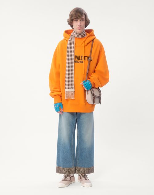 Valentino PANTALÓN DE MEZCLILLA CON DOBLADILLO DE JACQUARD