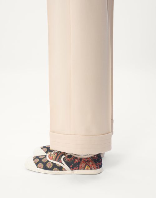 Valentino PANTALÓN VALENTINO DE GABARDINA DE LANA CON DOBLADILLO