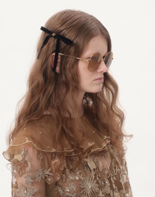 Valentino PINZA PARA EL CABELLO VLOGO SIGNATURE DE TERCIOPELO CON MOÑO