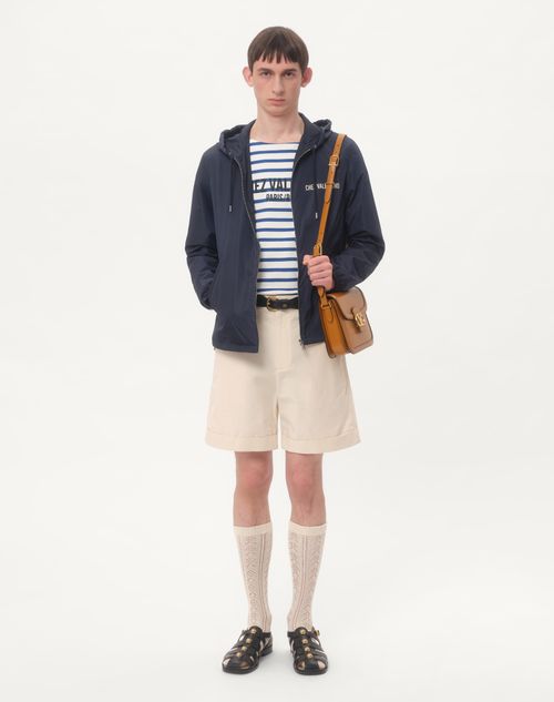 Valentino ROMPEVIENTOS DE NAILON CON CAPUCHA Y ESTAMPADO CHEZ VALENTINO