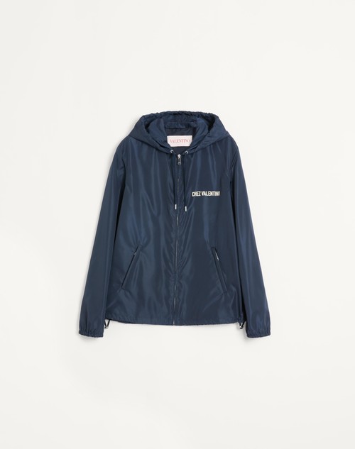 Valentino ROMPEVIENTOS DE NAILON CON CAPUCHA Y ESTAMPADO CHEZ VALENTINO