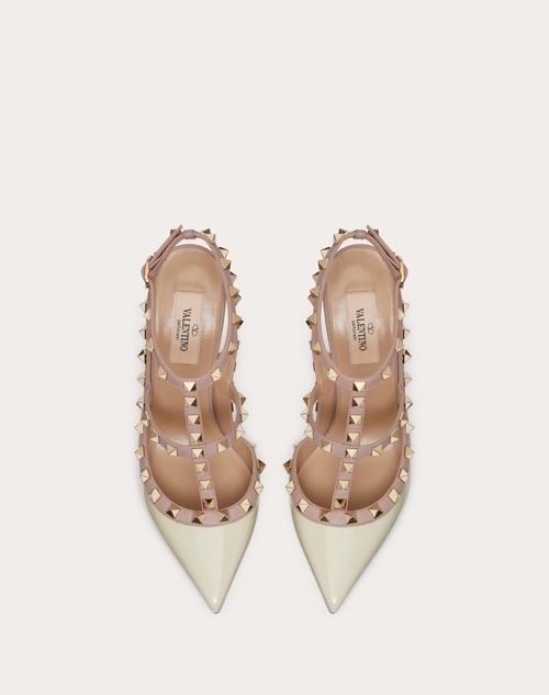 Valentino SALONES ROCKSTUD DE CHAROL CON TIRAS Y TACÓN DE 100 MM
