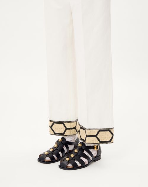 Valentino SANDALIA DE PESCADOR STUDSHIELD DE CUERO DE BECERRO