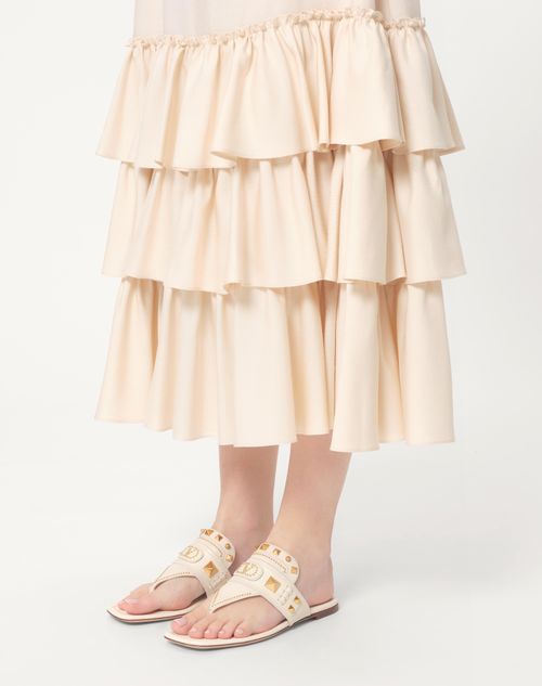 Valentino SANDALIA DE TIRA PLASTER CASTER DE CUERO DE CABRA