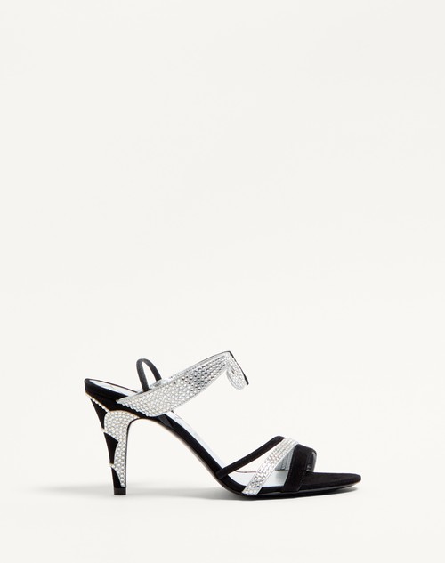 Valentino SANDALIA L'UNE ET L'AUTRE DE GAMUZA CON CRISTALES DE 85 MM