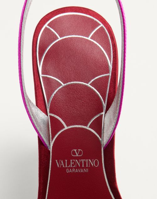 Valentino SANDALIA LADYCRUSH DE SATÉN CON CRISTALES Y TACÓN DE 85 MM