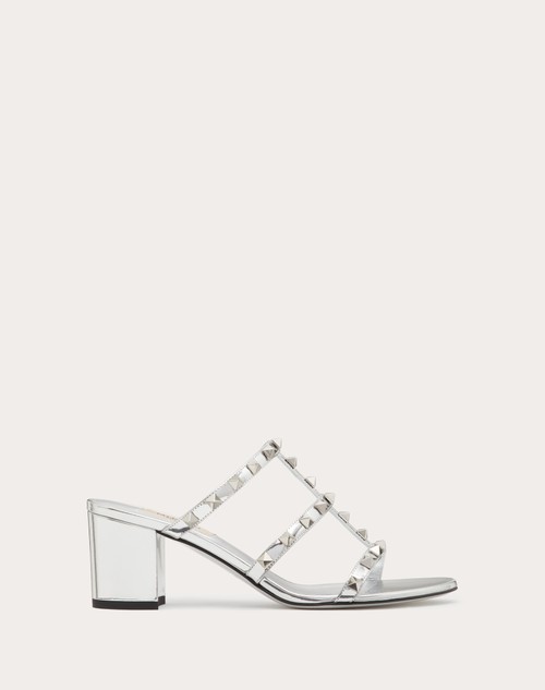 Valentino SANDALIA ROCKSTUD SIN TALÓN CON EFECTO ESPEJADO Y CON TACÓN DE 60 MM