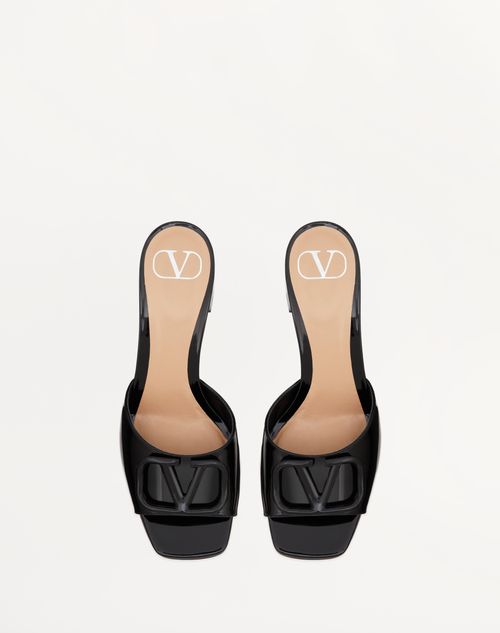 Valentino SANDALIA SIN TALÓN DE CHAROL CON EL VLOGO SIGNATURE Y TACÓN DE 60 MM