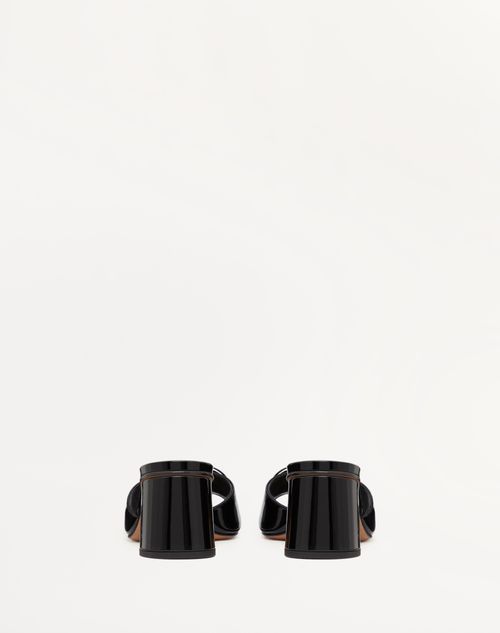 Valentino SANDALIA SIN TALÓN DE CHAROL CON EL VLOGO SIGNATURE Y TACÓN DE 60 MM