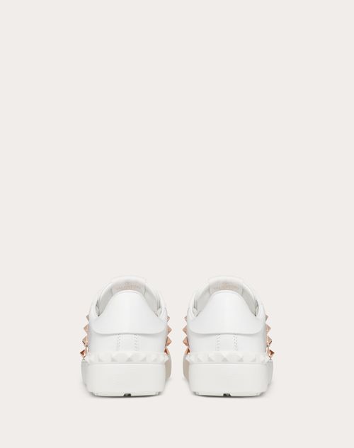 Valentino SNEAKERS ROCKSTUD UNTITLED DE PIEL DE BECERRO CON BANDA METALIZADA