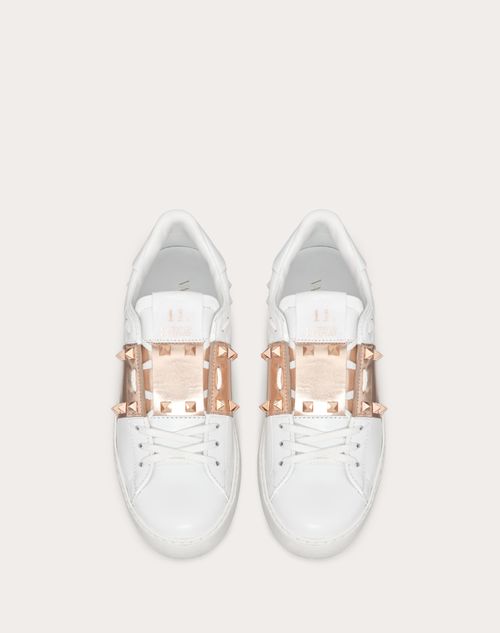 Valentino SNEAKERS ROCKSTUD UNTITLED DE PIEL DE BECERRO CON BANDA METALIZADA