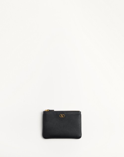 Valentino SOBRE VLOGO SIGNATURE DE CUERO GRANEADO DE BECERRO