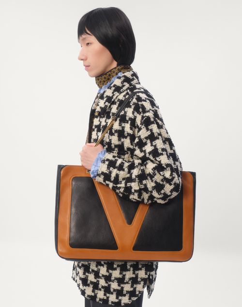 Valentino SOBRECAMISA DE LANA CON DISEÑO PIED DE COQUE