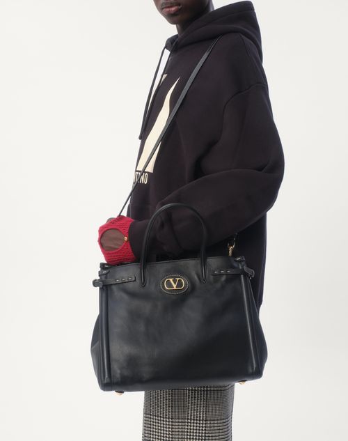 Valentino SUDADERA DE ALGODÓN CON CAPUCHA Y ESTAMPADO CHEZ VALENTINO