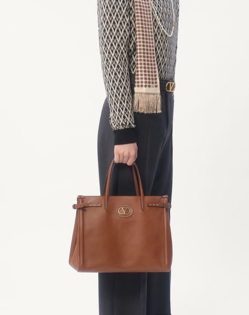 Valentino SUÉTER DE LANA CON CUELLO REDONDO Y JACQUARD DE DISEÑO TOUTE LA V