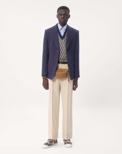 Valentino SUÉTER DE LANA CON JACQUARD DE DISEÑO TOUTE LA V