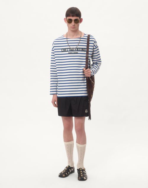 Valentino TRAJE DE BAÑO DE NYLON CON PARCHE CHEZ VALENTINO