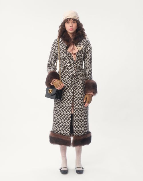 Valentino ABRIGO DE JACQUARD TOUTE LA V