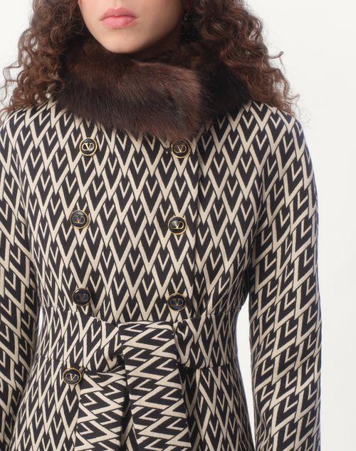 Valentino ABRIGO DE JACQUARD TOUTE LA V