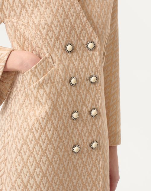 Valentino ABRIGO DE LUREX JACQUARD TOUTE LA V