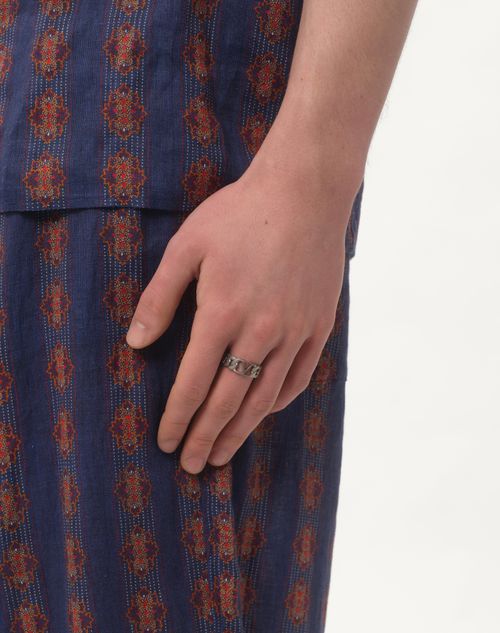 Valentino ANILLO DE METAL CON EL VLOGO SIGNATURE