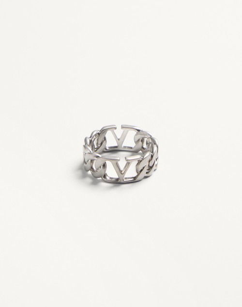 Valentino ANILLO DE METAL CON EL VLOGO SIGNATURE