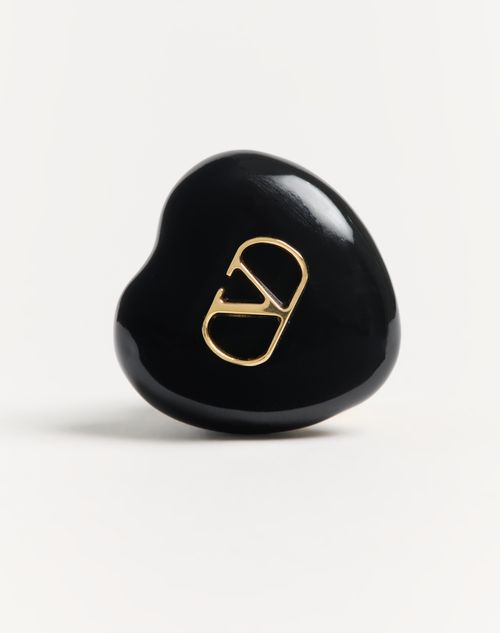 Valentino ARETES COEUR ROYAL DE METAL Y ESMALTE