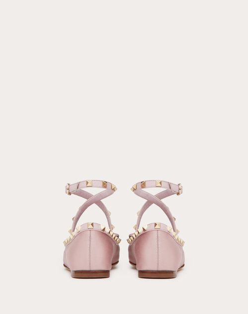 Valentino BALLERINA ROCKSTUD DE SATÉN