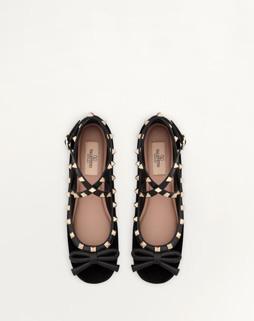 Valentino BALLERINAS ROCKSTUD DE TERCIOPELO