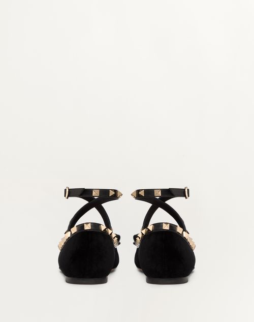 Valentino BALLERINAS ROCKSTUD DE TERCIOPELO