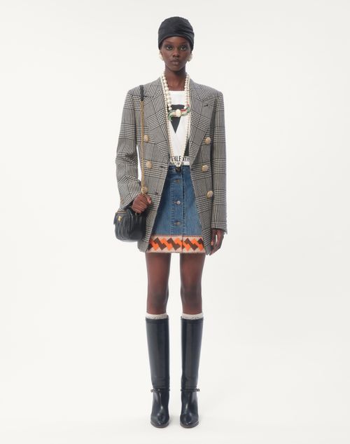 Valentino BLAZER DE HOUNDSTOOTH WOOL