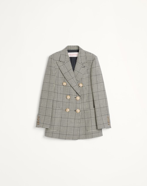 Valentino BLAZER DE HOUNDSTOOTH WOOL