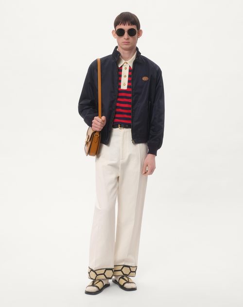 Valentino BLOUSON DE NAILON CON PARCHE DEL VLOGO