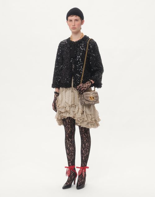 Valentino BOLSO DE HOMBRO PEQUEÑO VAIN DE TEJUS