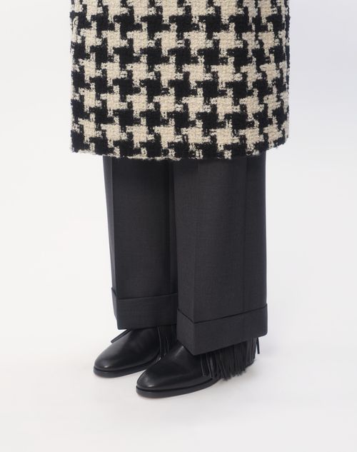 Valentino BOTA AL TOBILLO PAT DE CUERO DE BÚFALO