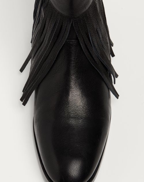 Valentino BOTA AL TOBILLO PAT DE CUERO DE BÚFALO