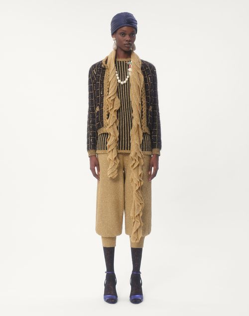 Valentino BUFANDA DE LUREX TEJIDO