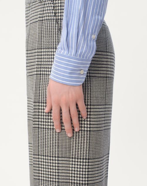 Valentino CAMISA DE ALGODÓN CON BORDADO DE VLOGO