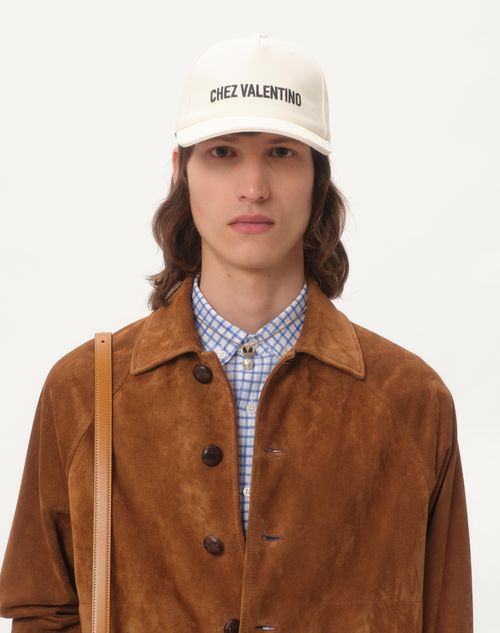 Valentino CAMISA DE LINO CON BORDADO DEL VLOGO