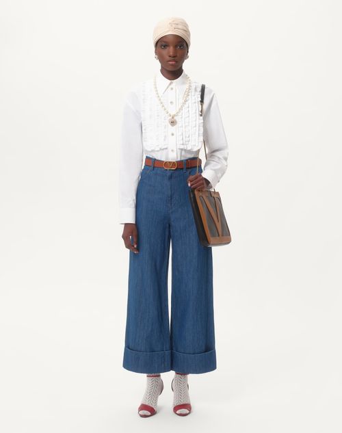 Valentino CAMISA DE POPELINA DE ALGODÓN