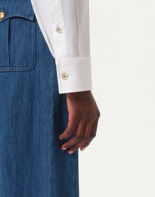 Valentino CAMISA DE POPELINA DE ALGODÓN