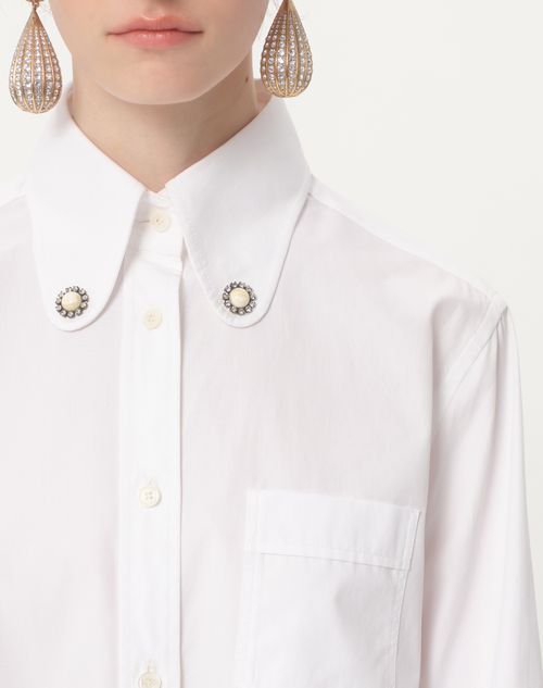 Valentino CAMISA DE POPELINA DE ALGODÓN