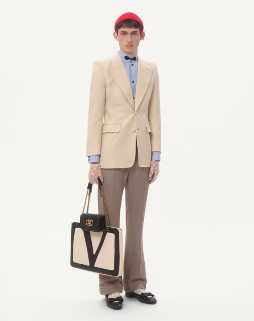 Valentino CAMISA OXFORD DE ALGODÓN CON ALAMARES