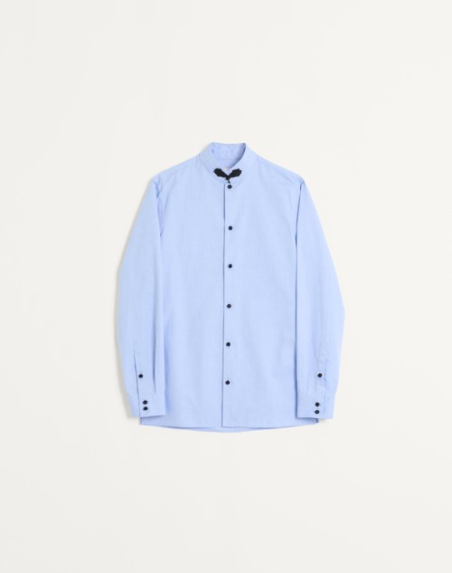 Valentino CAMISA OXFORD DE ALGODÓN CON ALAMARES