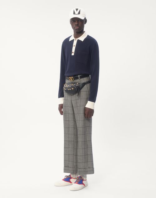 Valentino CAMISA POLO MANGA LARGA DE ALGODÓN