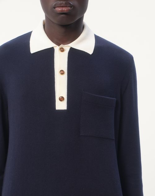 Valentino CAMISA POLO MANGA LARGA DE ALGODÓN