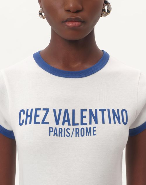 Valentino CAMISETA DE TEJIDO DE PUNTO DE ALGODÓN