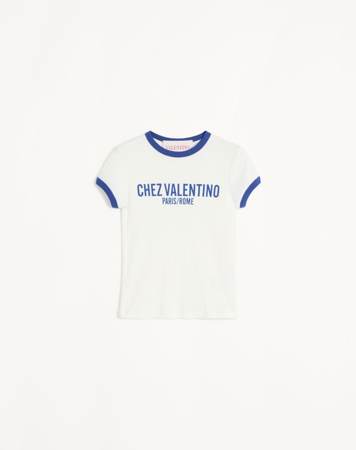 Valentino CAMISETA DE TEJIDO DE PUNTO DE ALGODÓN